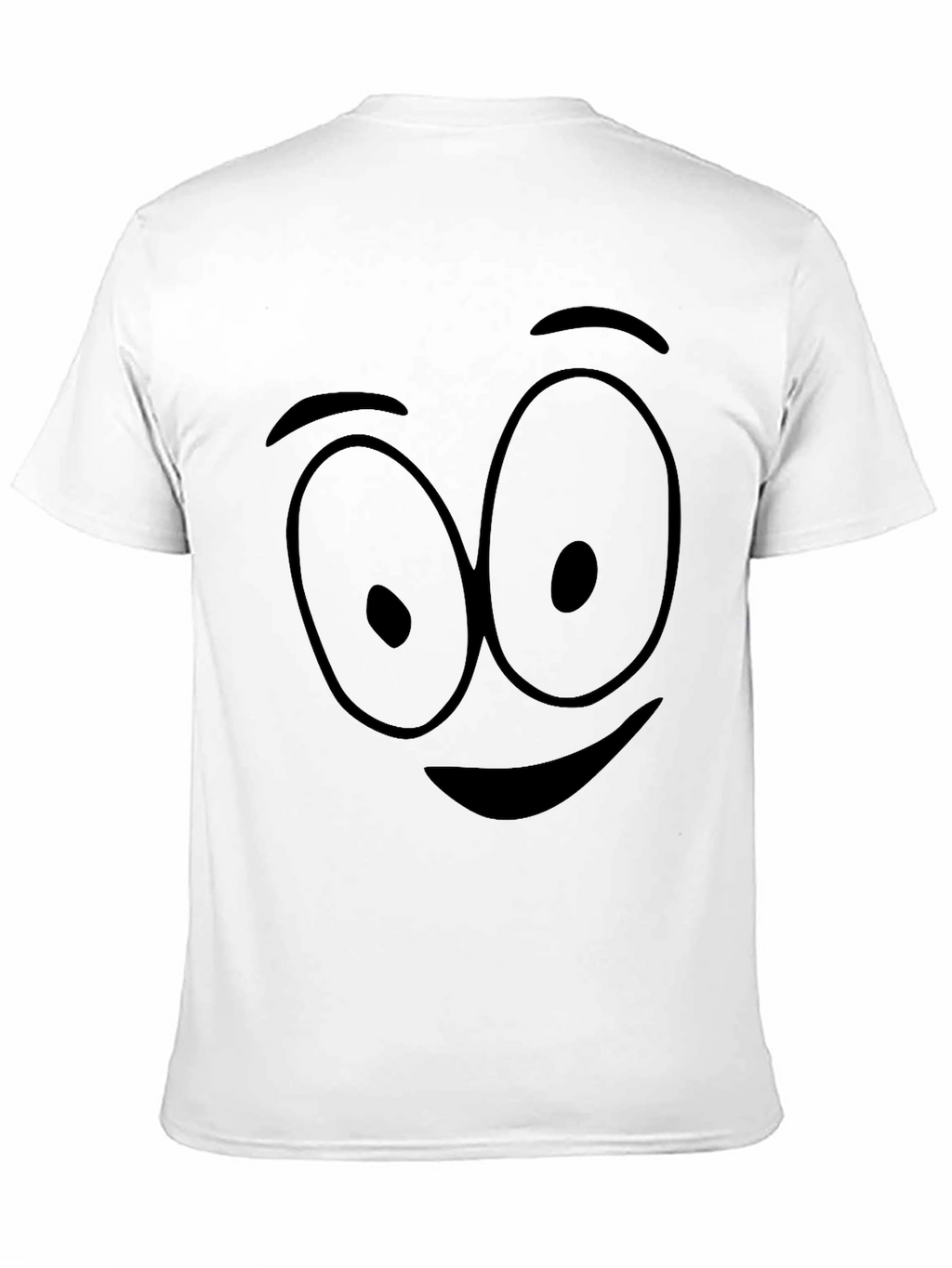 Cartoon Face Black T-Shirt