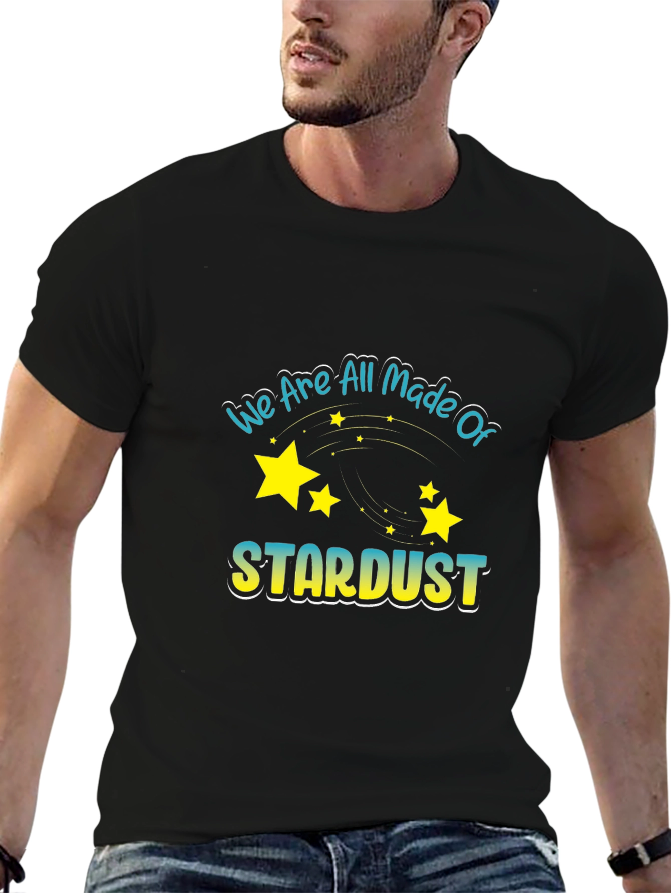 Stardust Graphic Black T-Shirt