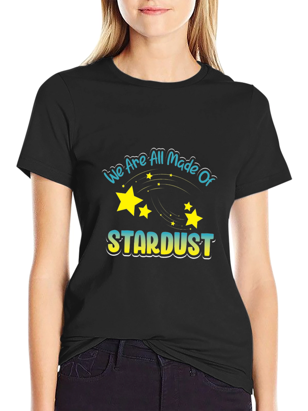 Stardust Graphic Black T-Shirt