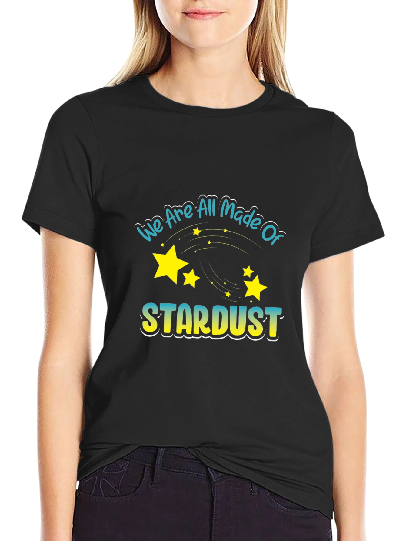 Stardust Graphic Black T-Shirt