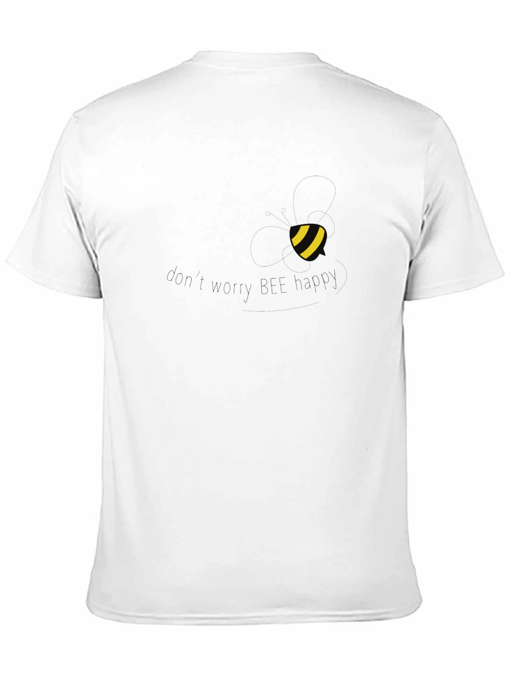 Modern Black Tee with Yellow Accent