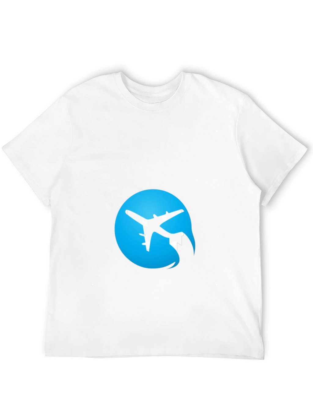 Airplane Logo Black T-Shirt