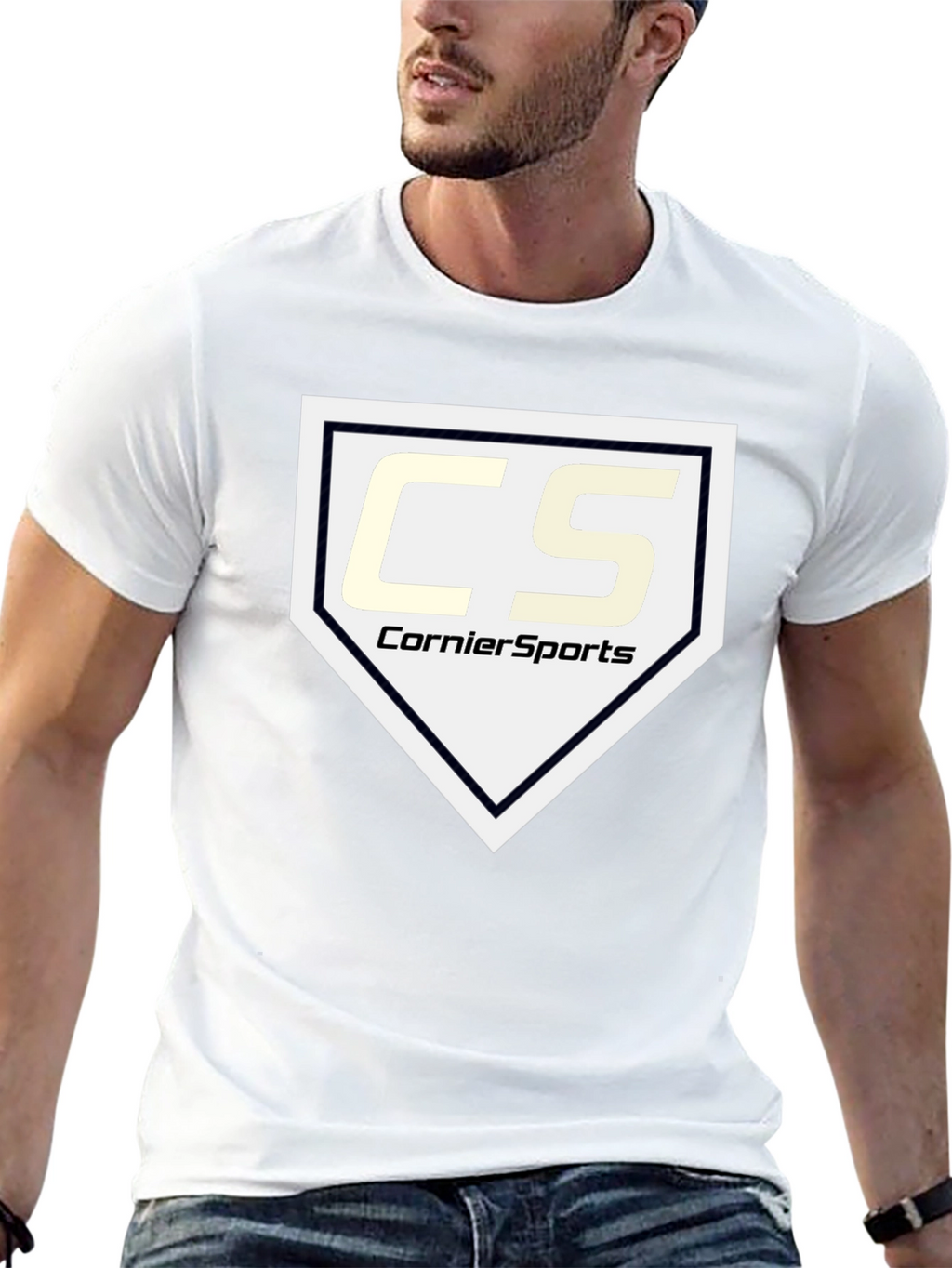 CornierSports Black Graphic T-Shirt