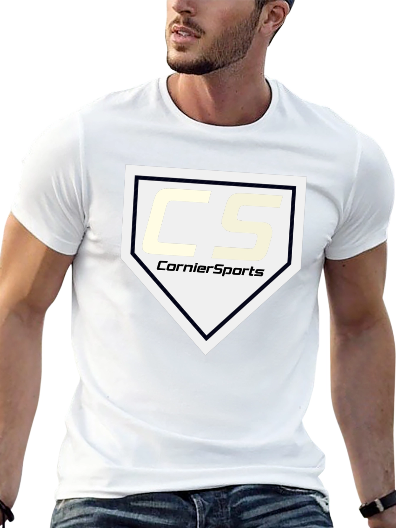 CornierSports Black Graphic T-Shirt