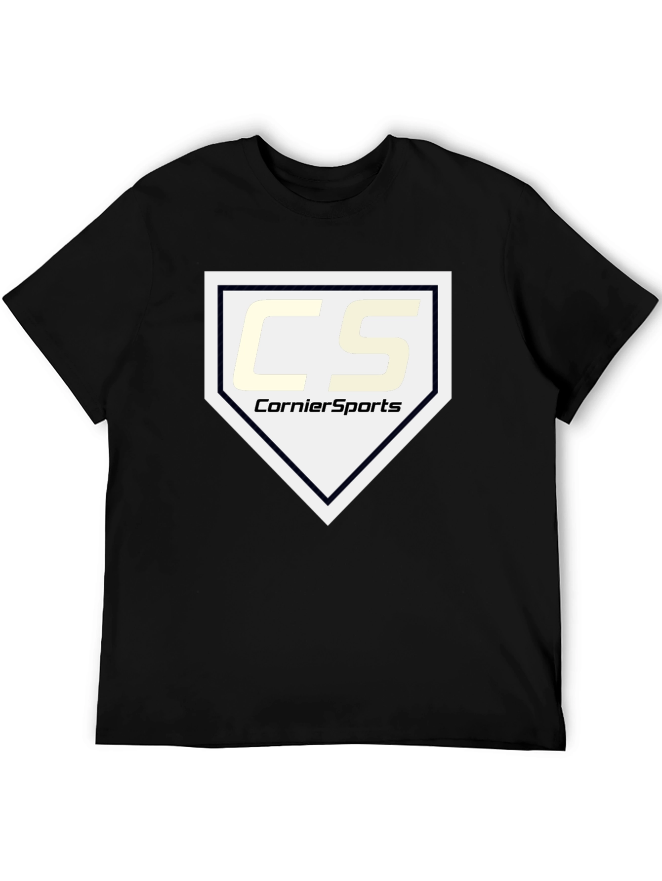 CornierSports Black Graphic T-Shirt