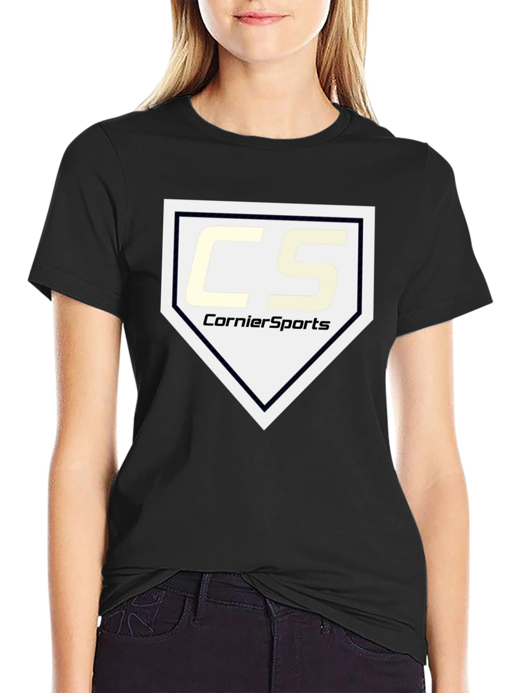 CornierSports Black Graphic T-Shirt
