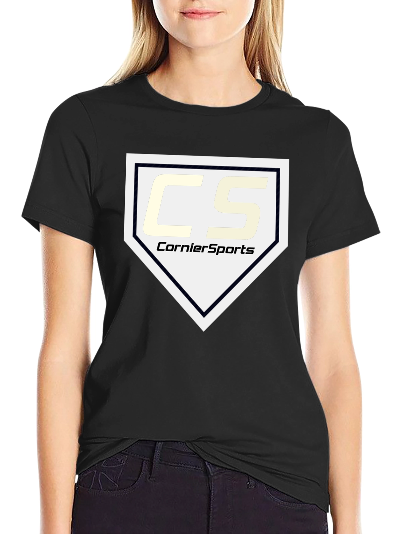 CornierSports Black Graphic T-Shirt