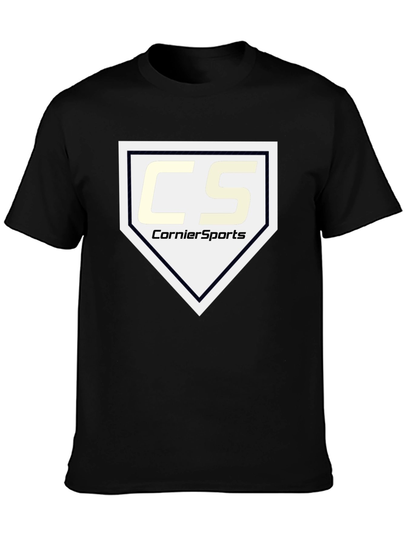 CornierSports Black Graphic T-Shirt