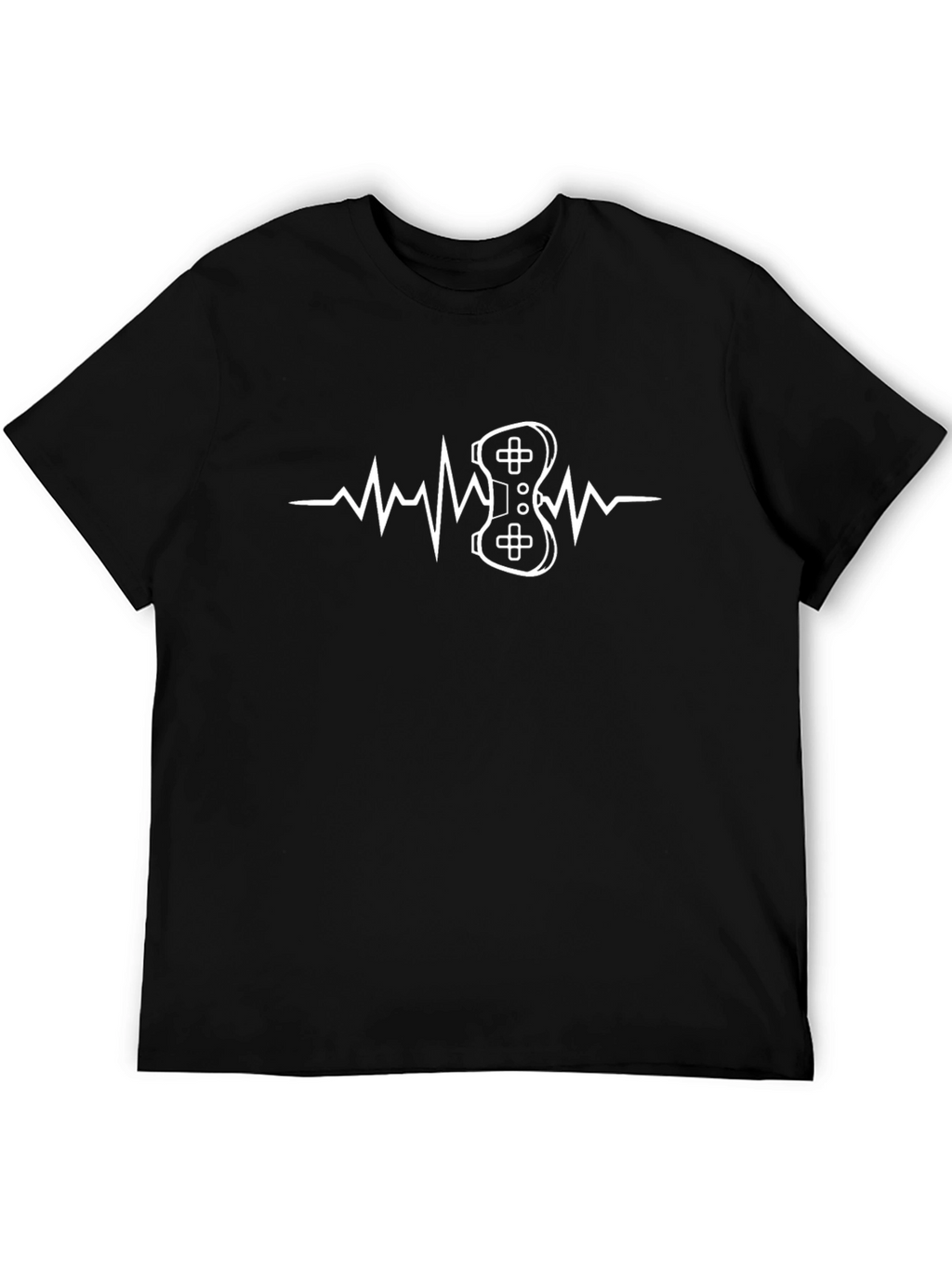 Gamer Heartbeat T-Shirt - Black