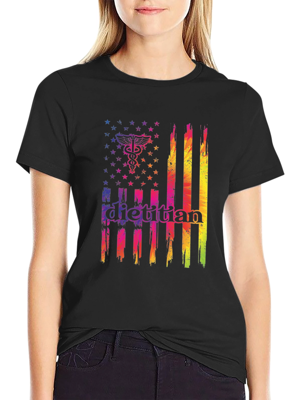 Dietitian American Flag T-Shirt