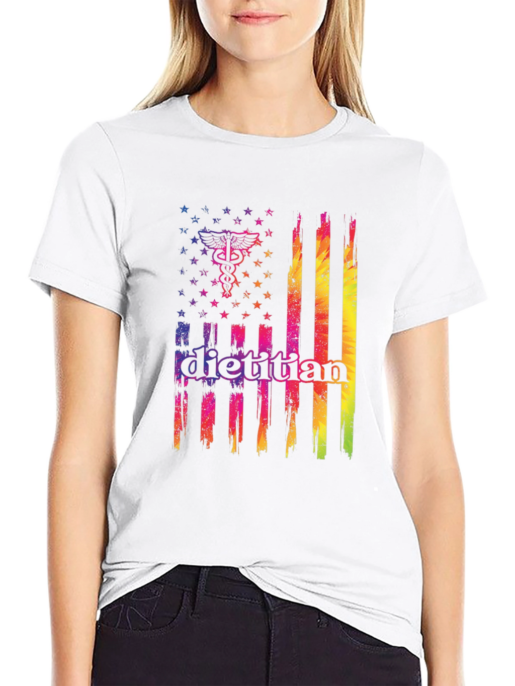 Dietitian American Flag T-Shirt