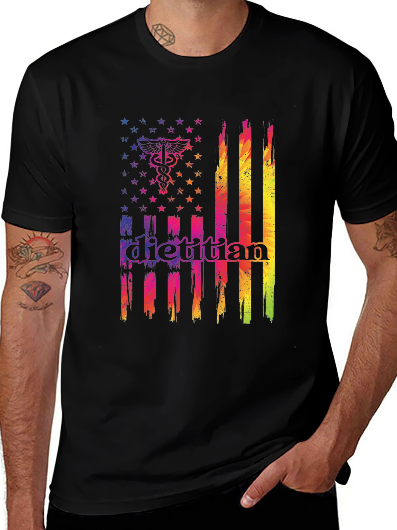 Dietitian American Flag T-Shirt