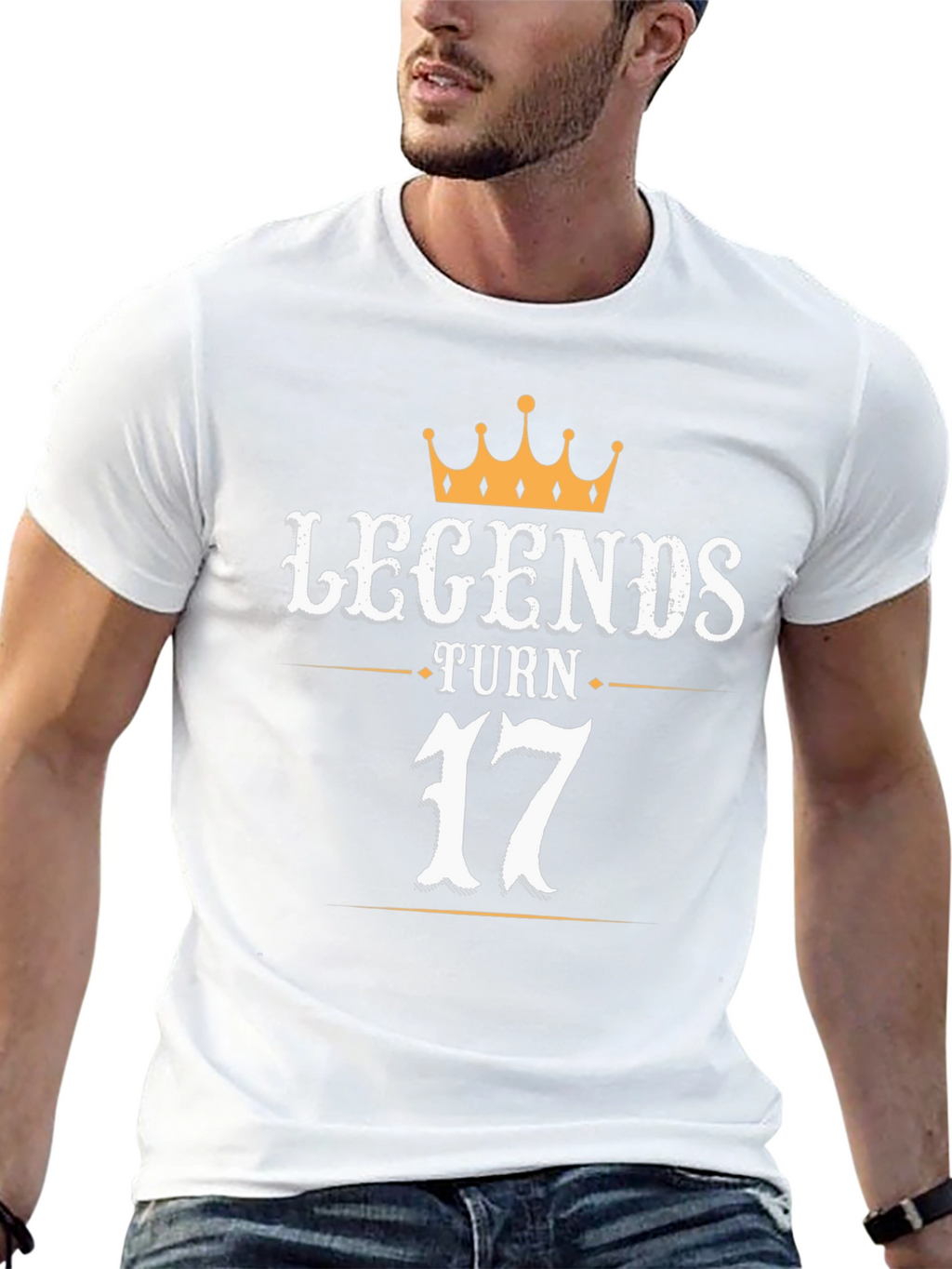 Legends Turn 17 Black Graphic T-Shirt