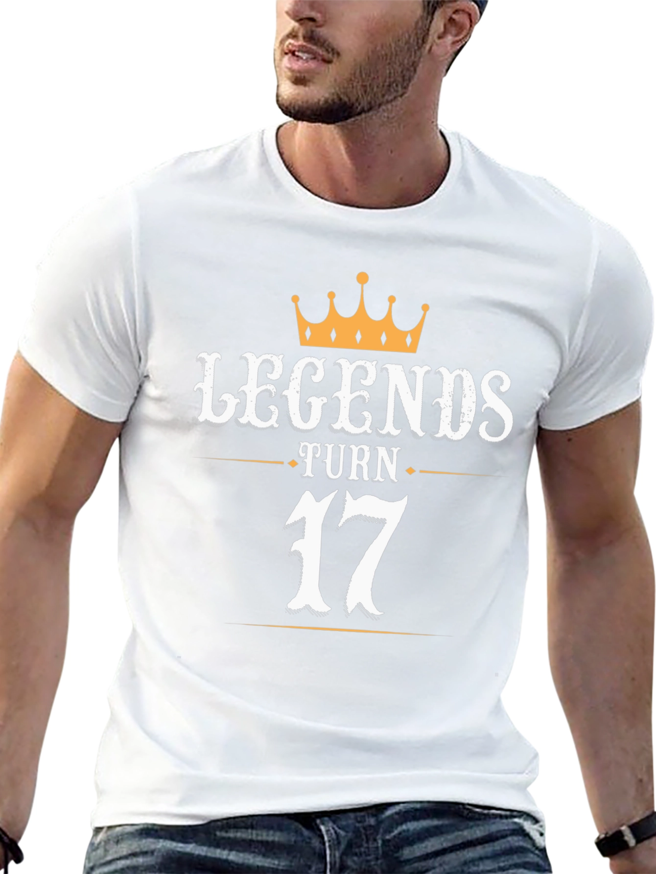 Legends Turn 17 Black Graphic T-Shirt