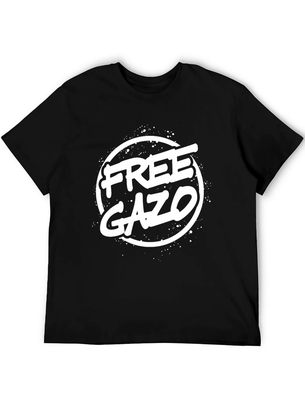 Free Gazo Black T-Shirt - Graphic Print Tee