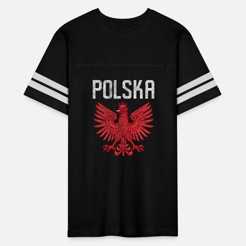 Polish American Flag Poland Polska Racing