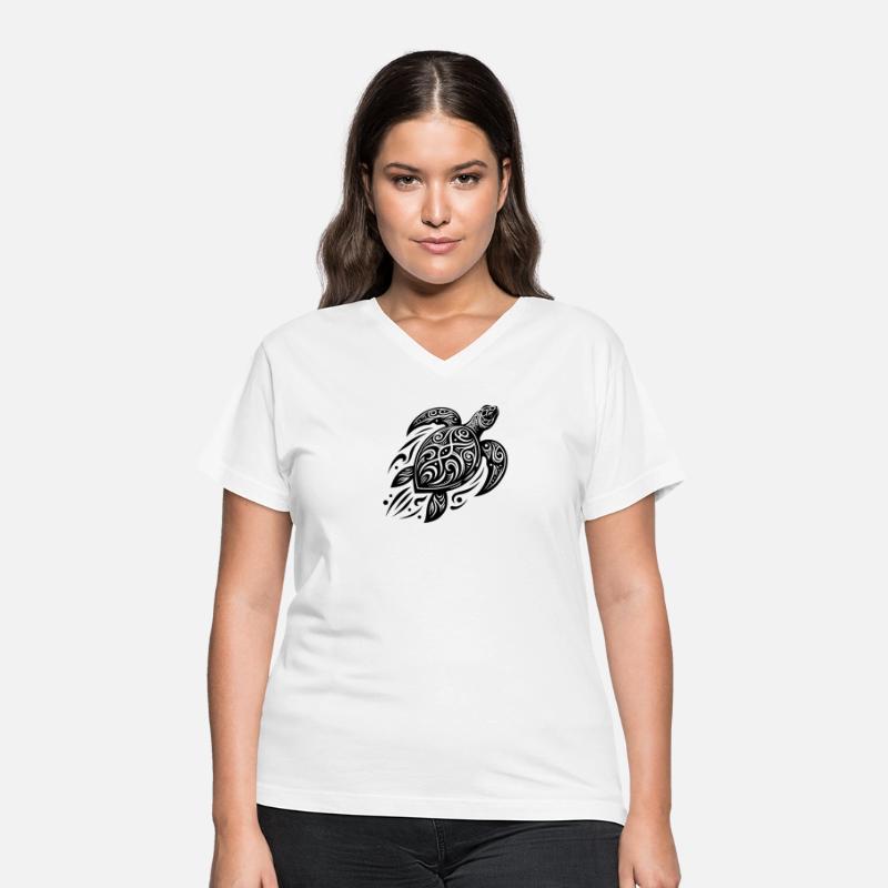 Powerful Pacific Turtle Meets Tribal