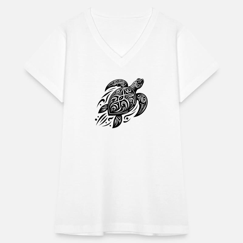 Powerful Pacific Turtle Meets Tribal