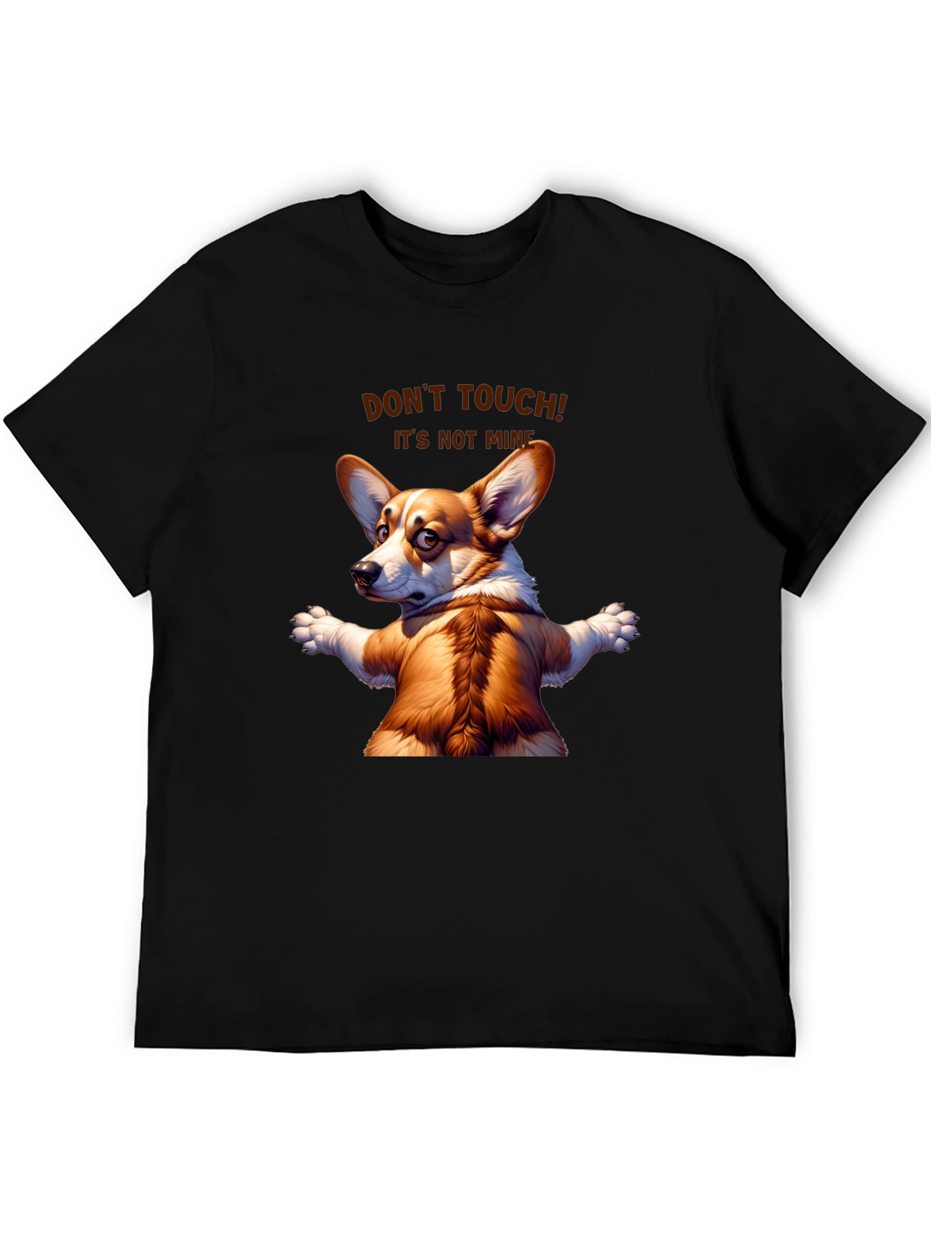 Funny Corgi Graphic Tee - Dont Touch! Its Not Mine!