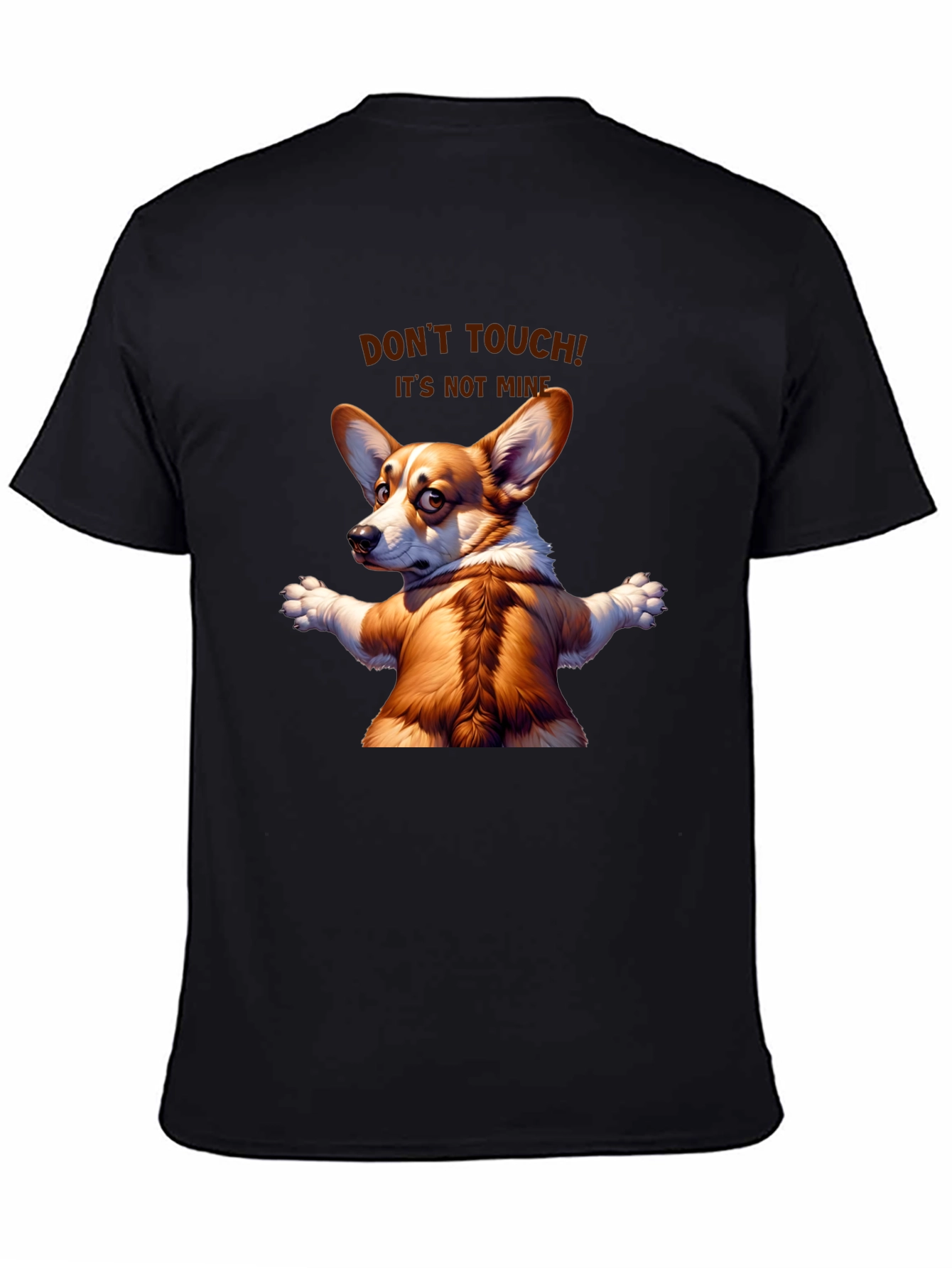 Funny Corgi Graphic Tee - Dont Touch! Its Not Mine!