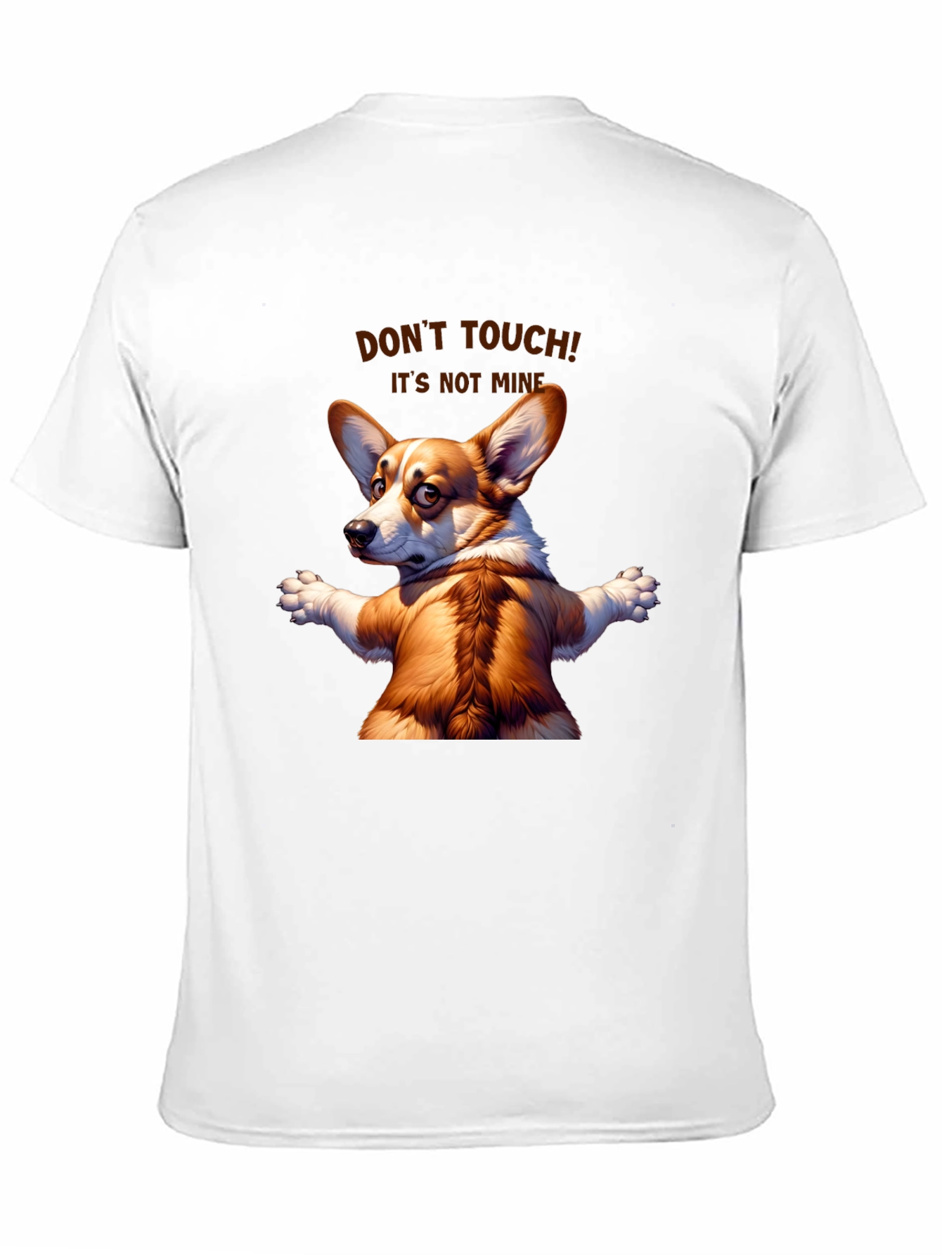 Funny Corgi Graphic Tee - Dont Touch! Its Not Mine!