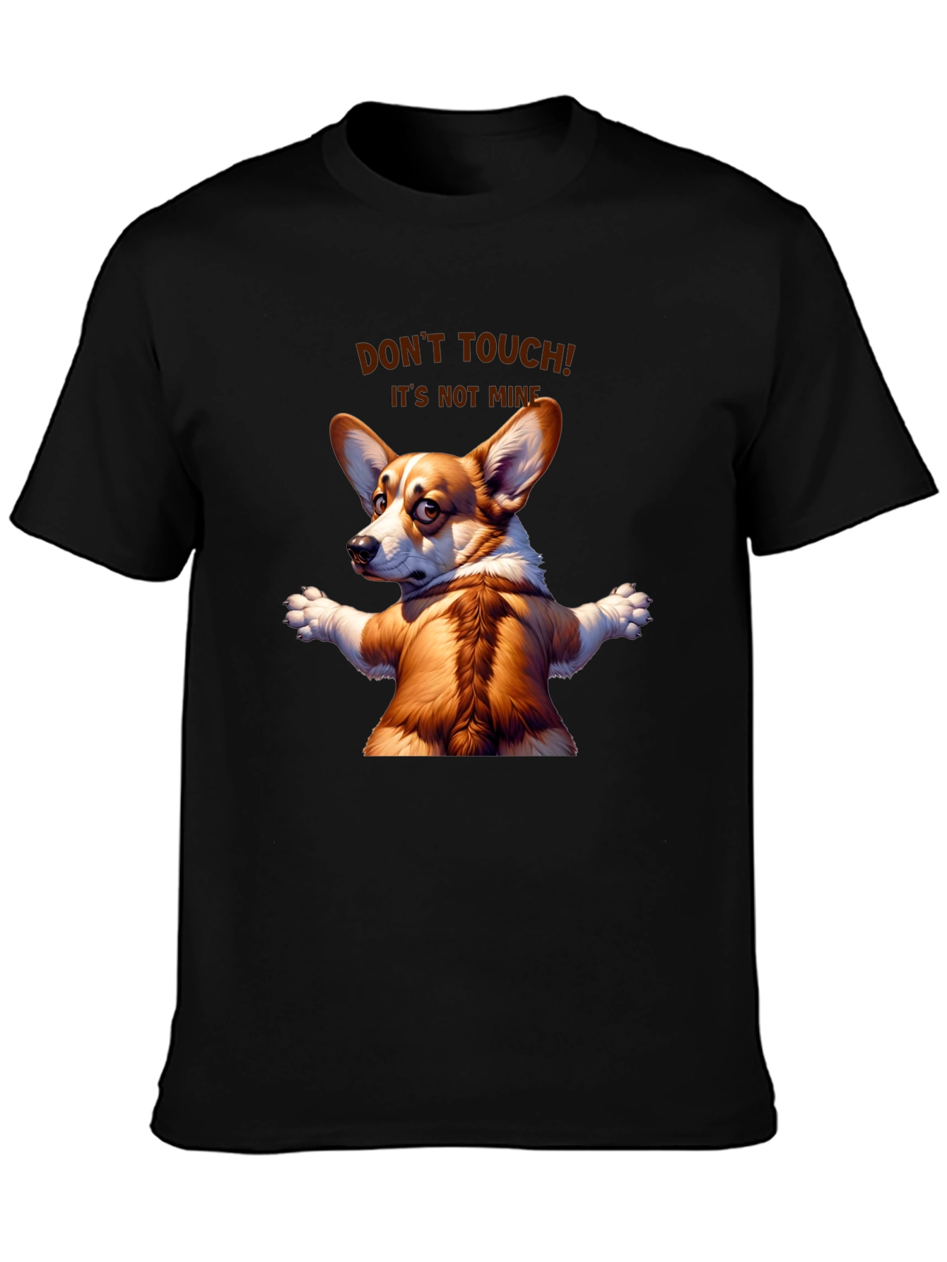 Funny Corgi Graphic Tee - Dont Touch! Its Not Mine!