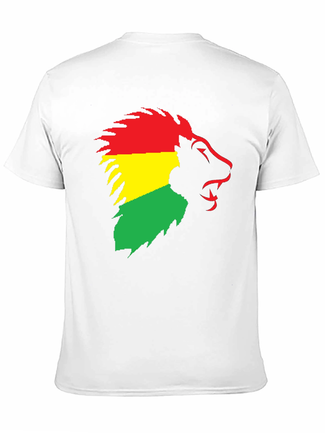 Rasta Lion Graphic Tee - Black Cotton T-Shirt