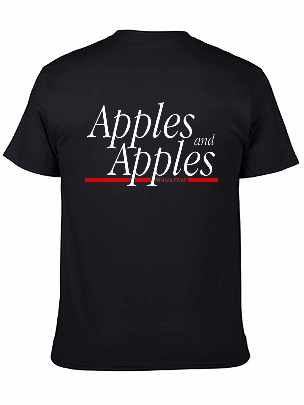 Apples and Apples Magazine Black T-Shirt