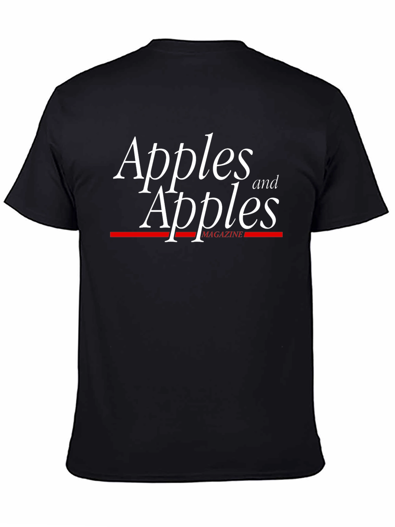Apples and Apples Magazine Black T-Shirt