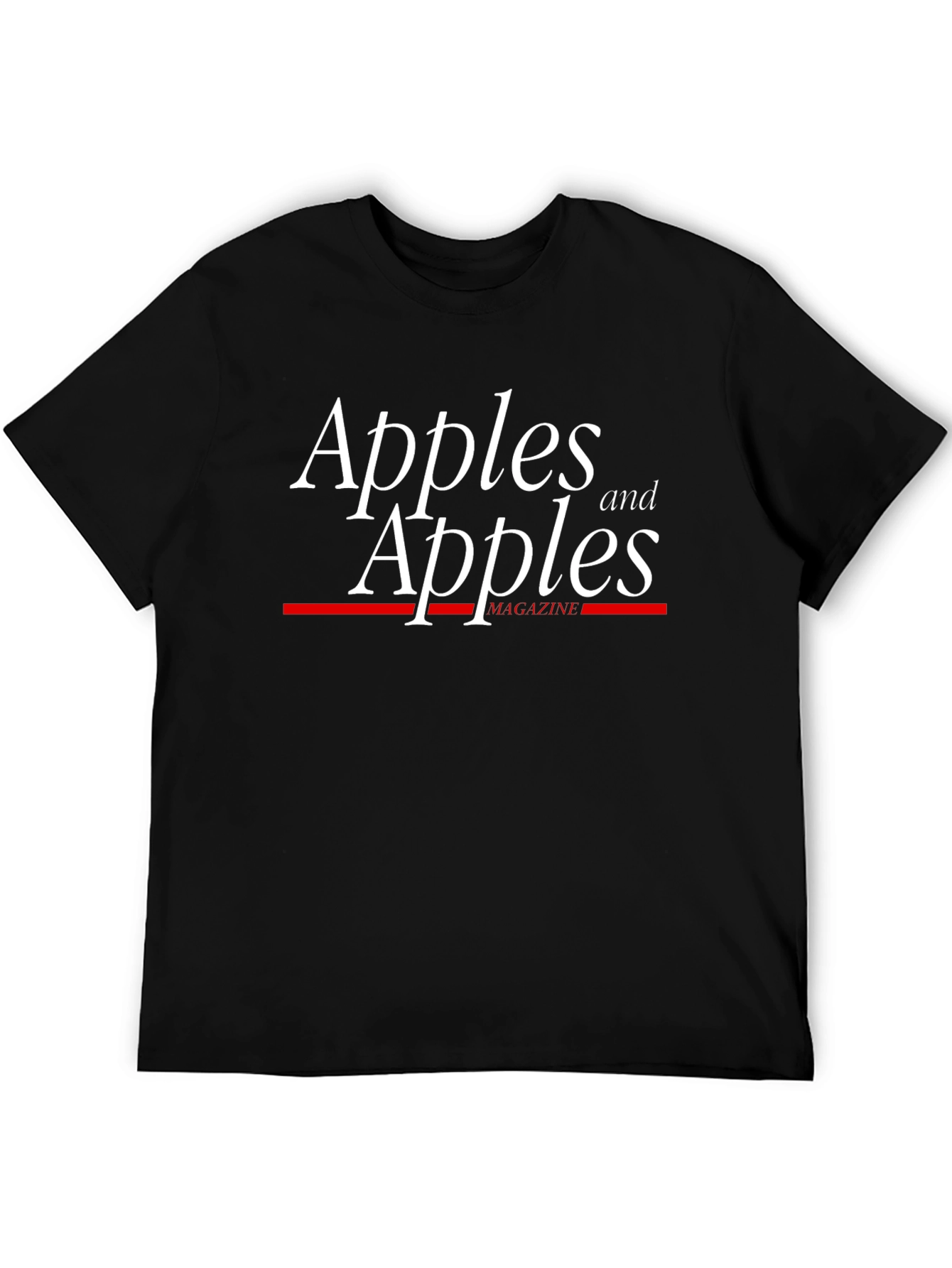 Apples and Apples Magazine Black T-Shirt