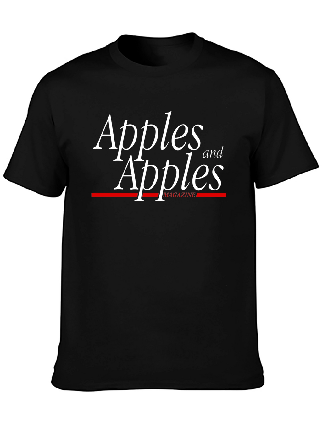 Apples and Apples Magazine Black T-Shirt