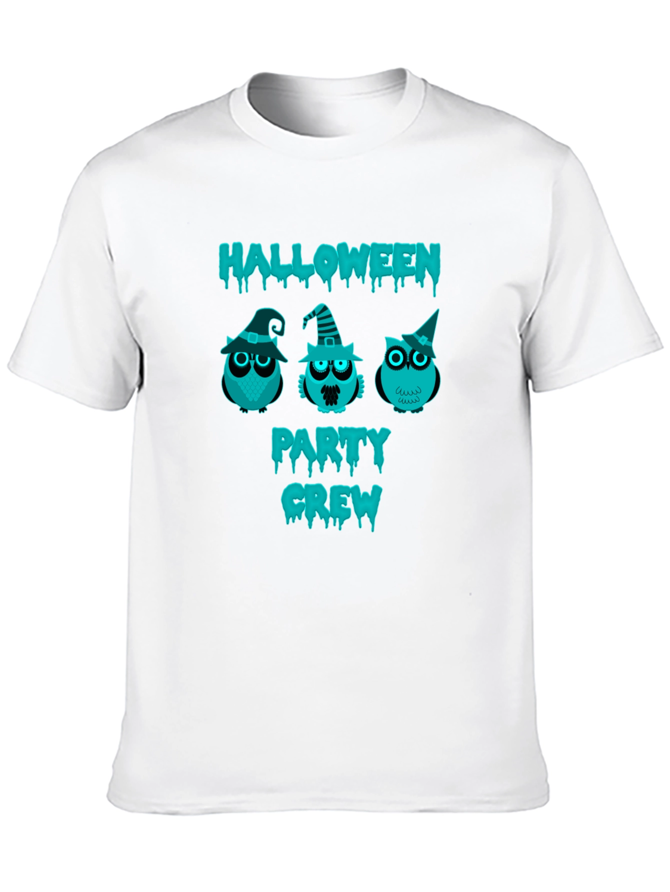 Halloween Party Crew Owl Graphic T-Shirt