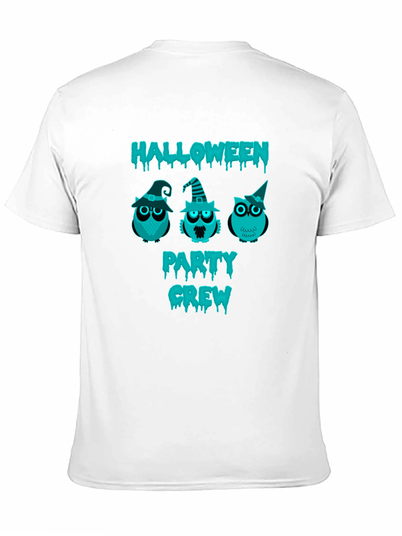 Halloween Party Crew Owl Graphic T-Shirt