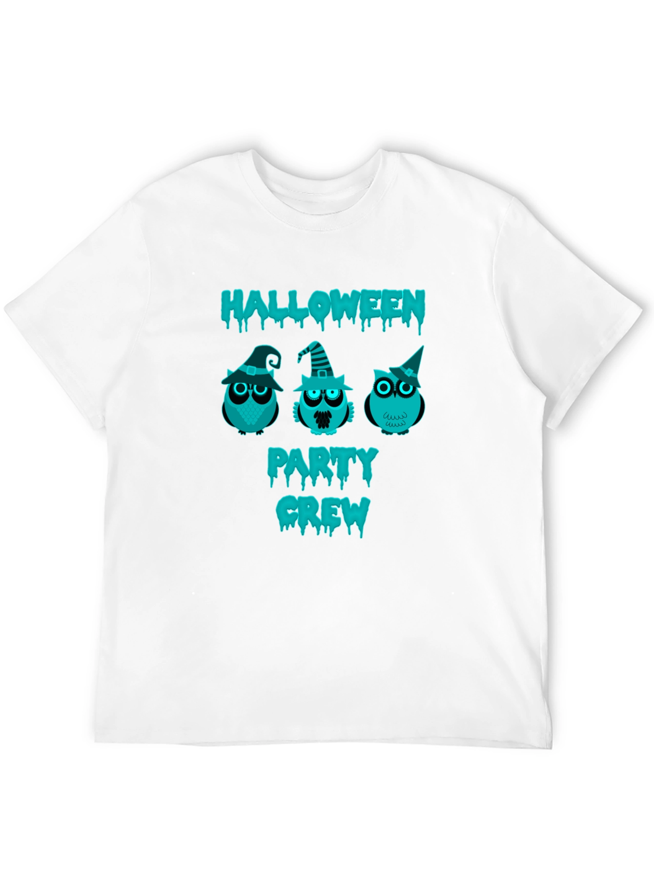 Halloween Party Crew Owl Graphic T-Shirt
