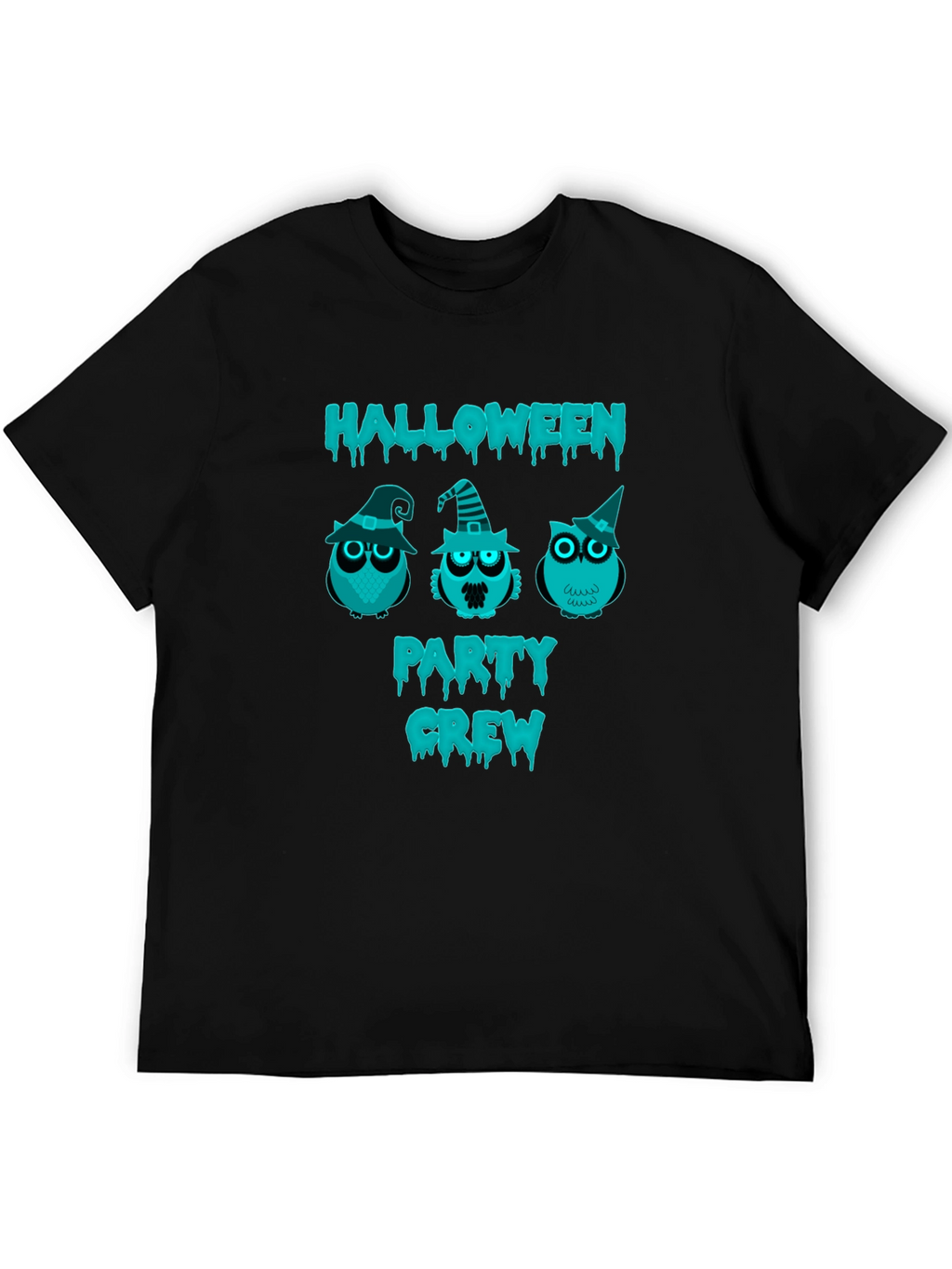 Halloween Party Crew Owl Graphic T-Shirt