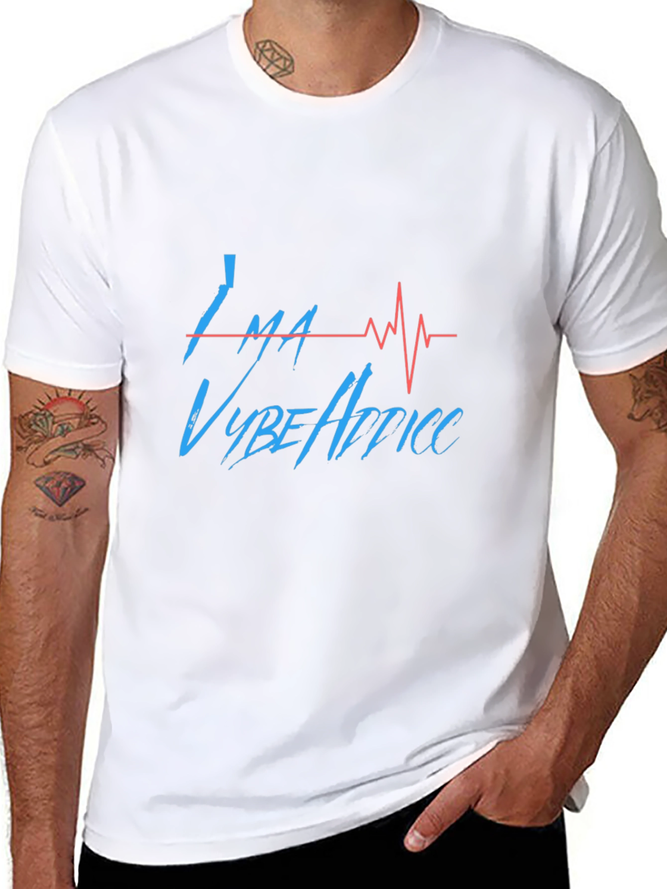 Ima Vybe Addicc Black T-Shirt
