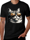 Cool Cat Tee: Sunglasses Style