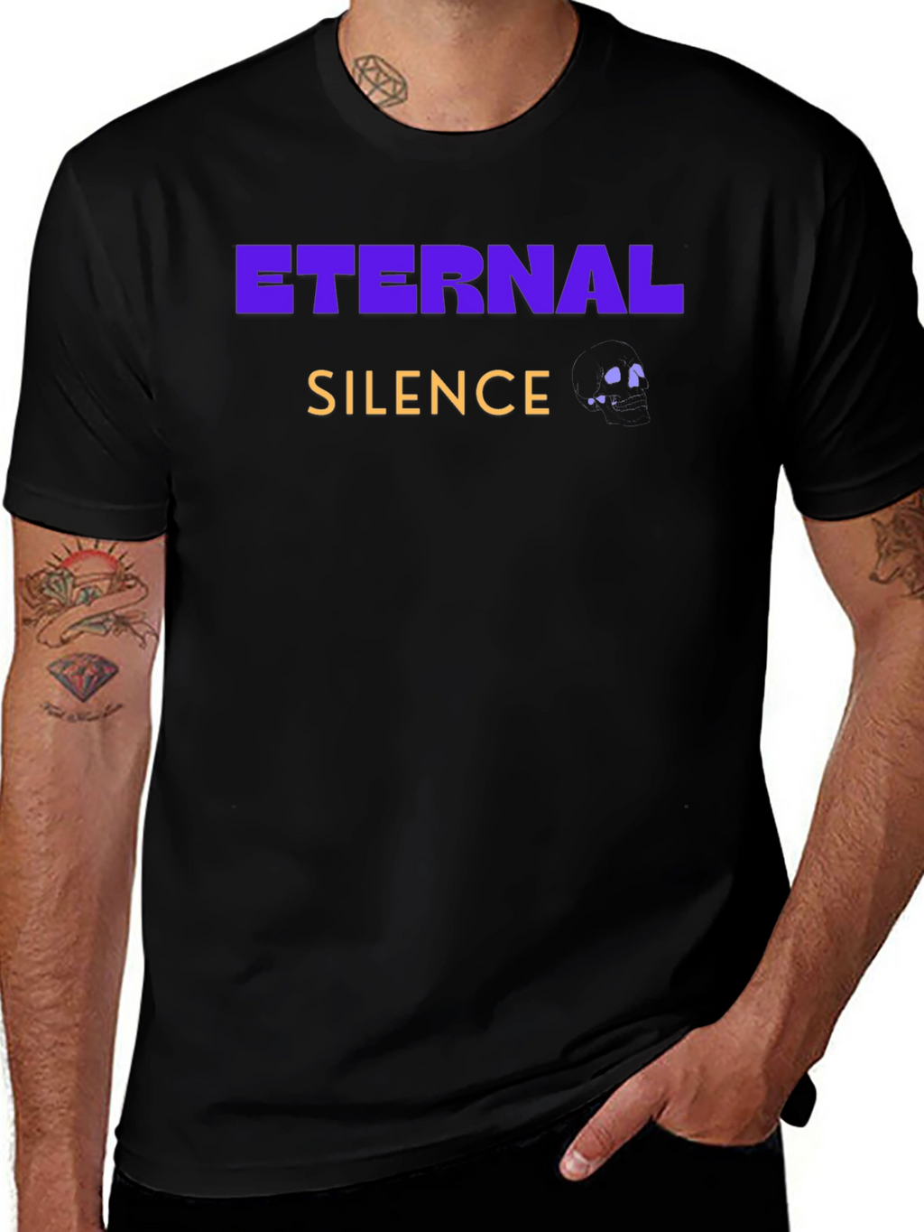 Eternal Silence Graphic T-Shirt - Black