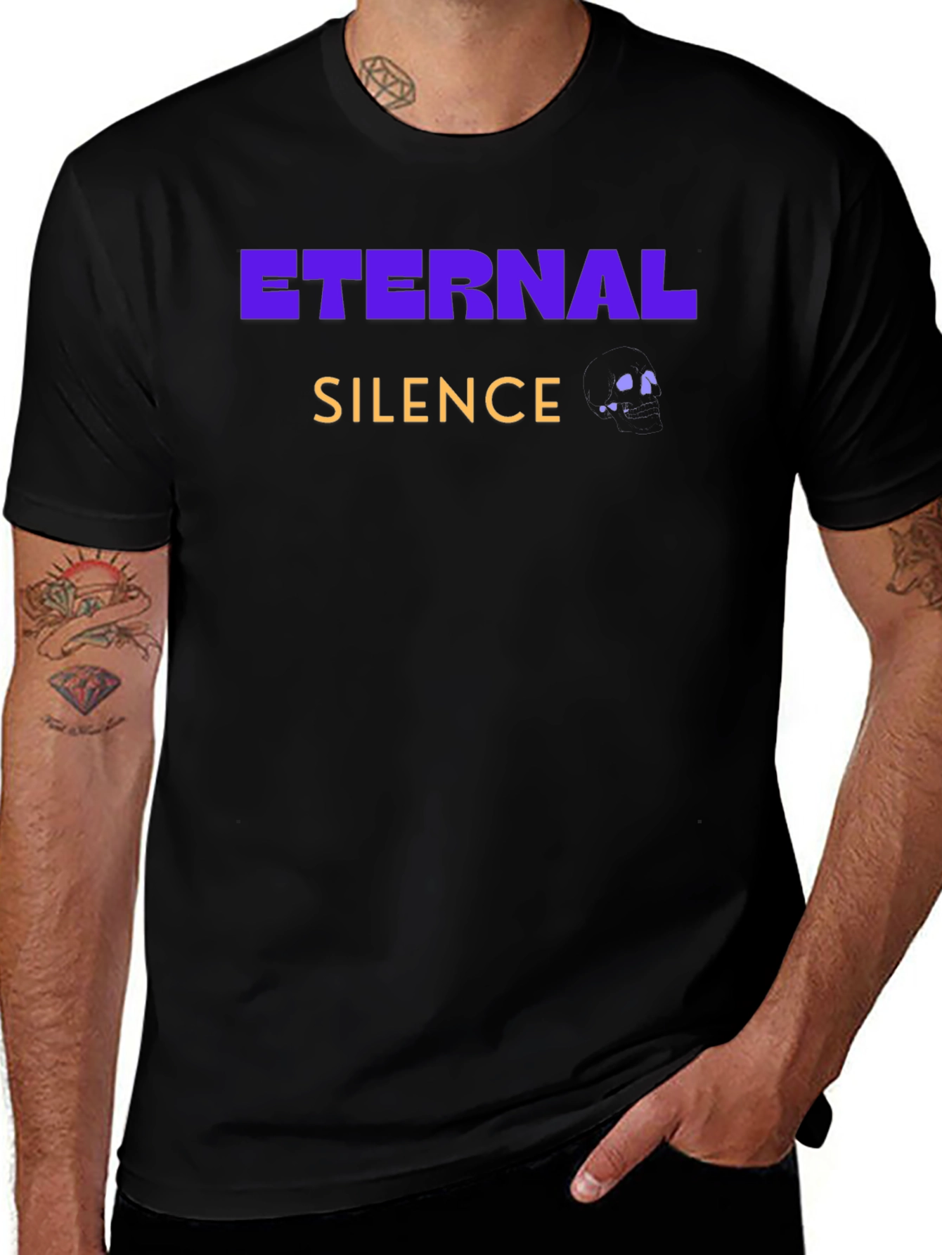 Eternal Silence Graphic T-Shirt - Black