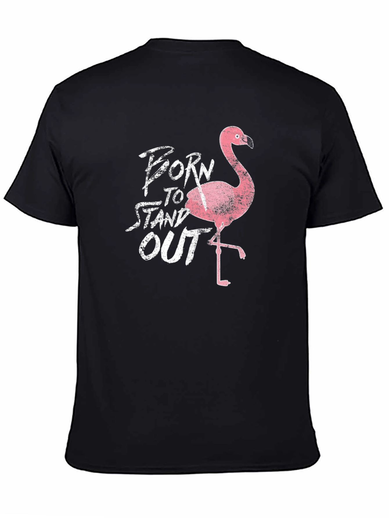 Born to Stand Out Flamingo Graphic T-Shirt