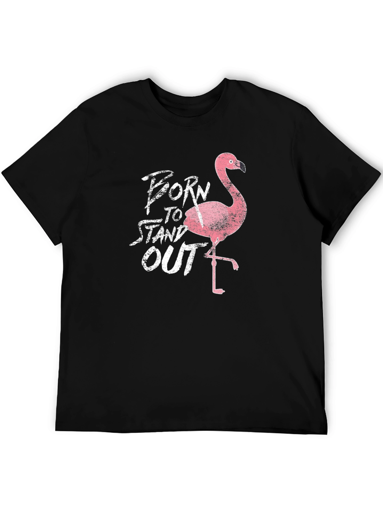 Born to Stand Out Flamingo Graphic T-Shirt