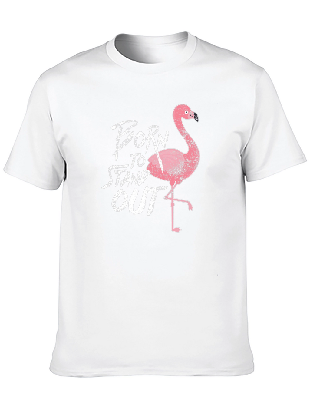 Born to Stand Out Flamingo Graphic T-Shirt