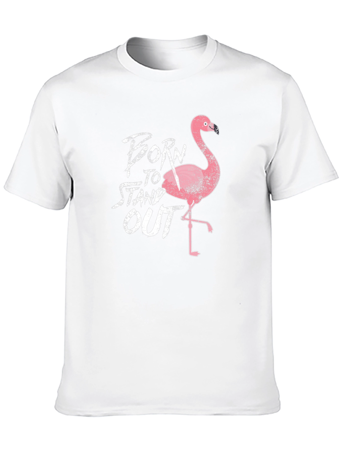 Born to Stand Out Flamingo Graphic T-Shirt