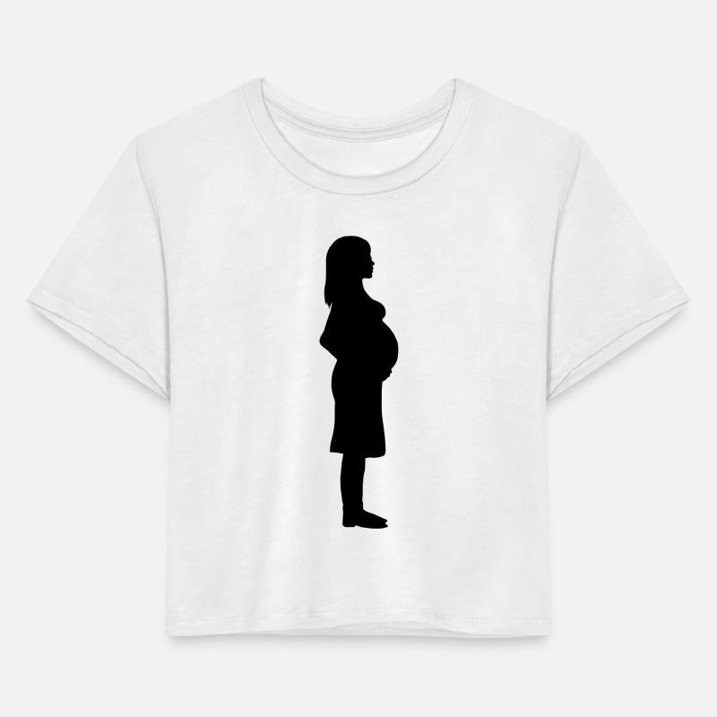 pregnant woman holding belly