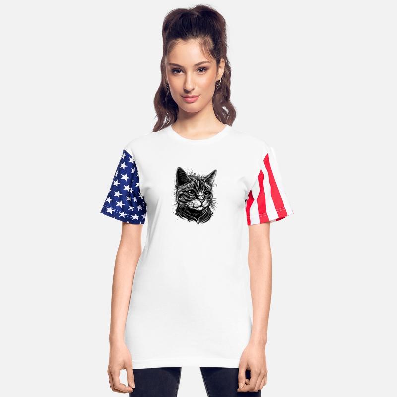 Pretty Cat In Vintage Design