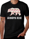 Grandma Bear Floral Graphic Tee - Perfect Gift!