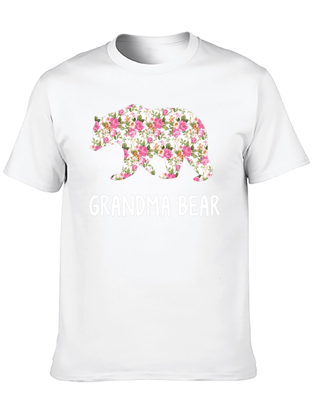 Grandma Bear Floral Graphic Tee - Perfect Gift!