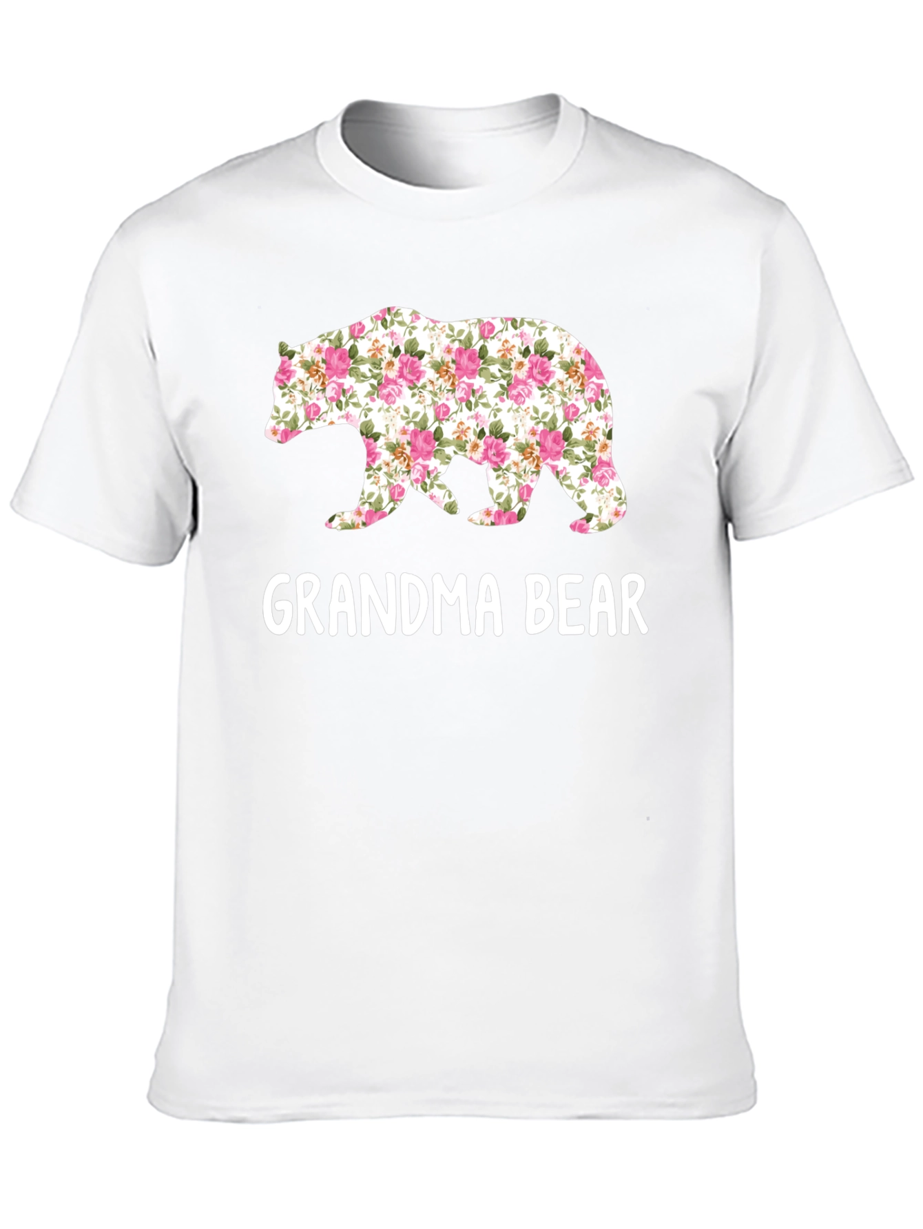 Grandma Bear Floral Graphic Tee - Perfect Gift!