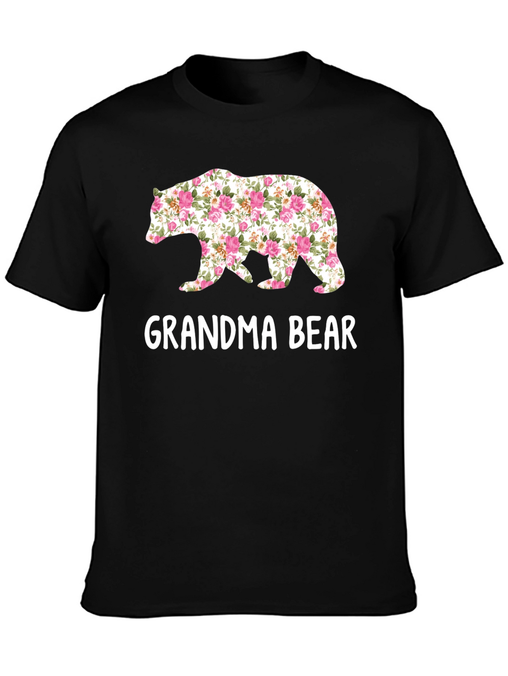 Grandma Bear Floral Graphic Tee - Perfect Gift!