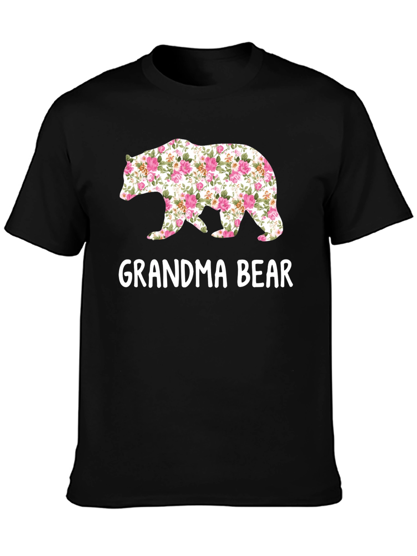 Grandma Bear Floral Graphic Tee - Perfect Gift!